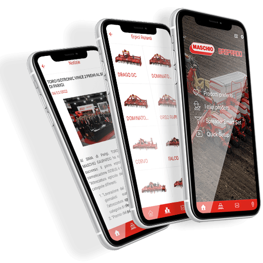 My MASCHIO GASPARDO App on mobile devices